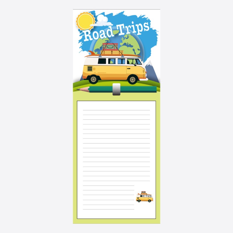 Mémo magnet road trip